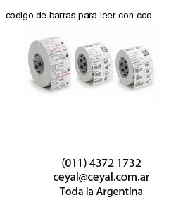 codigo de barras para leer con ccd
