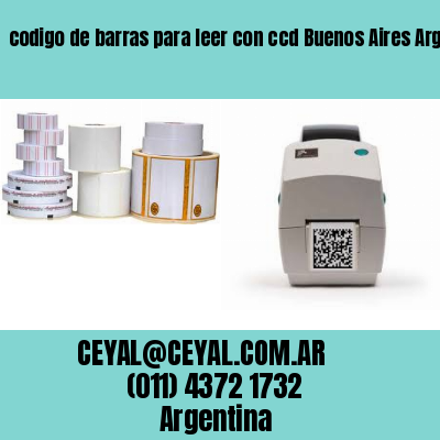 codigo de barras para leer con ccd Buenos Aires Argentina
