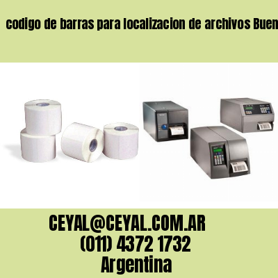 codigo de barras para localizacion de archivos Buenos Aires Argentina