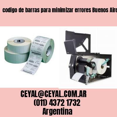 codigo de barras para minimizar errores Buenos Aires Argentina