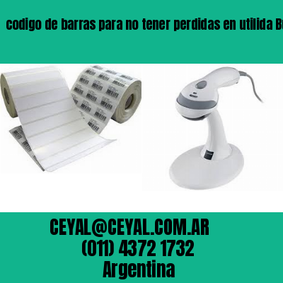 codigo de barras para no tener perdidas en utilida Buenos Aires Argentina