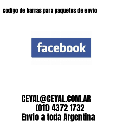 codigo de barras para paquetes de envio 