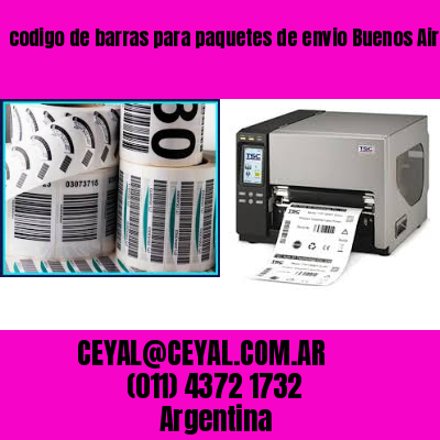codigo de barras para paquetes de envio Buenos Aires Argentina