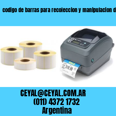 codigo de barras para recoleccion y manipulacion d Buenos Aires Argentina