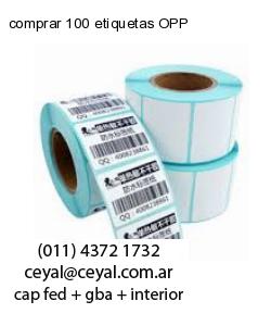 comprar 100 etiquetas OPP