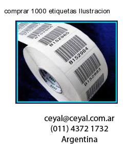 comprar 1000 etiquetas Ilustracion