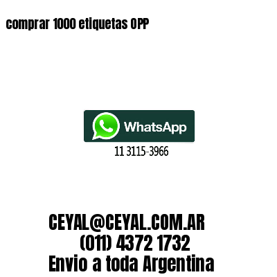 comprar 1000 etiquetas OPP