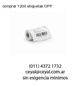 comprar 1200 etiquetas OPP