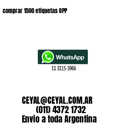 comprar 1500 etiquetas OPP