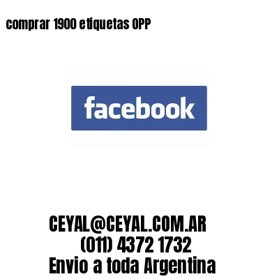comprar 1900 etiquetas OPP