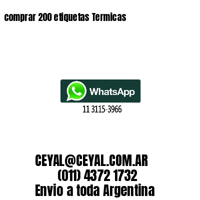 comprar 200 etiquetas Termicas