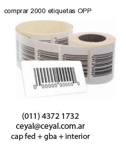 comprar 2000 etiquetas OPP