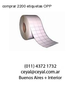comprar 2200 etiquetas OPP