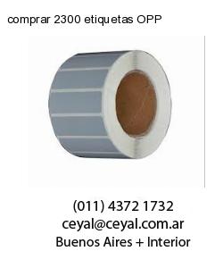 comprar 2300 etiquetas OPP
