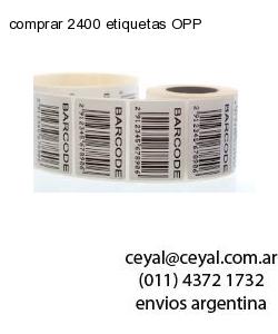 comprar 2400 etiquetas OPP