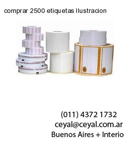 comprar 2500 etiquetas Ilustracion