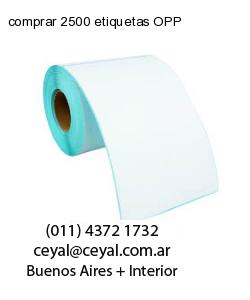 comprar 2500 etiquetas OPP