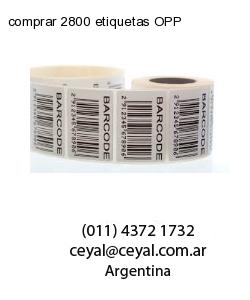 comprar 2800 etiquetas OPP