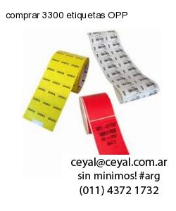 comprar 3300 etiquetas OPP