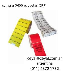 comprar 3600 etiquetas OPP