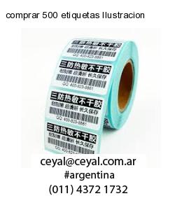 comprar 500 etiquetas Ilustracion