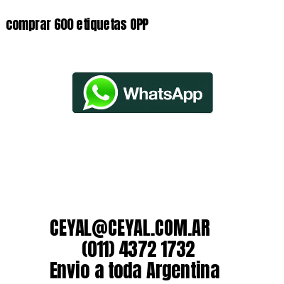 comprar 600 etiquetas OPP
