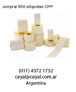 comprar 800 etiquetas OPP