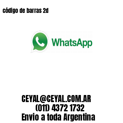 código de barras 2d 