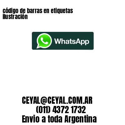 código de barras en etiquetas ilustración 
