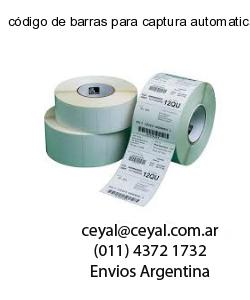 código de barras para captura automatica de la inf