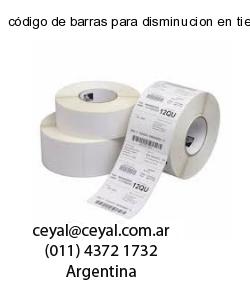 código de barras para disminucion en tiempos de ma