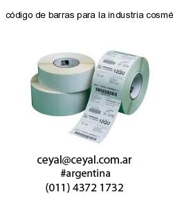 código de barras para la industria cosmética