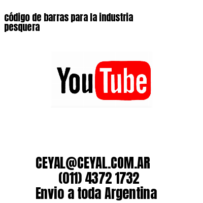 código de barras para la industria pesquera 