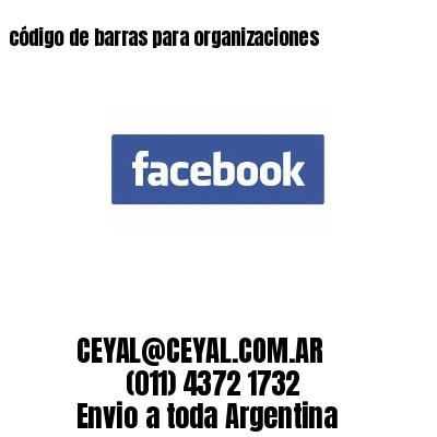 código de barras para organizaciones 