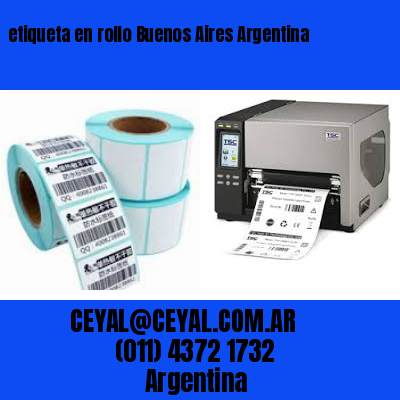 etiqueta en rollo Buenos Aires Argentina