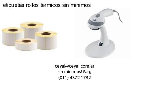etiquetas rollos termicos sin minimos