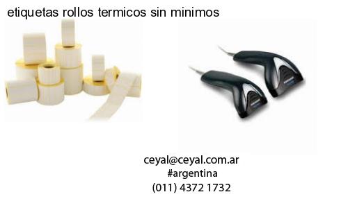 etiquetas rollos termicos sin minimos