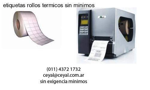 etiquetas rollos termicos sin minimos