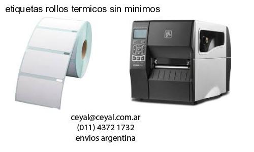 etiquetas rollos termicos sin minimos