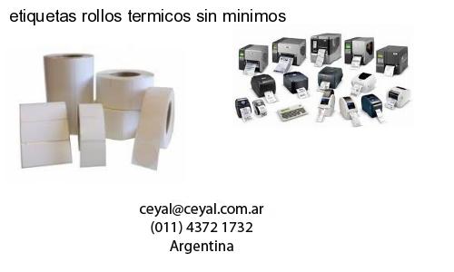etiquetas rollos termicos sin minimos
