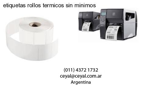 etiquetas rollos termicos sin minimos