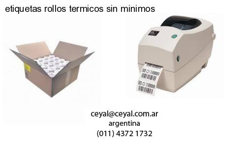 etiquetas rollos termicos sin minimos