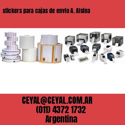 stickers para cajas de envio A. Alsina