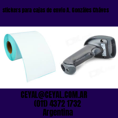 stickers para cajas de envio A. Gonzáles Cháves