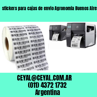 stickers para cajas de envio Agronomia Buenos Aires