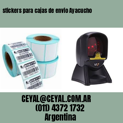 stickers para cajas de envio Ayacucho