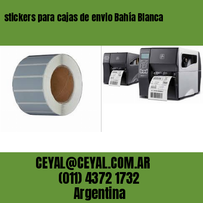 stickers para cajas de envio Bahía Blanca