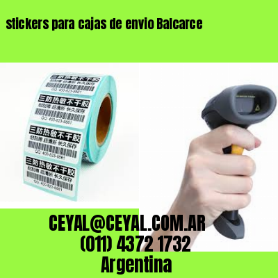 stickers para cajas de envio Balcarce
