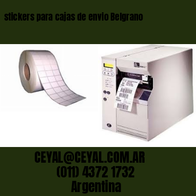 stickers para cajas de envio Belgrano