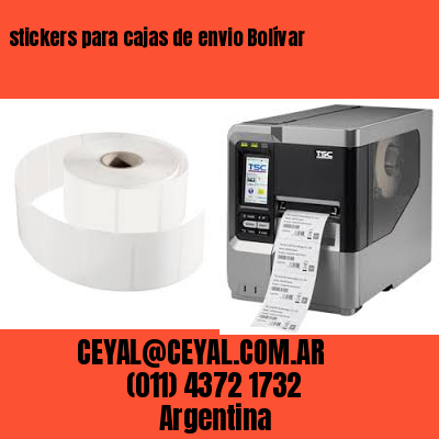 stickers para cajas de envio Bolívar